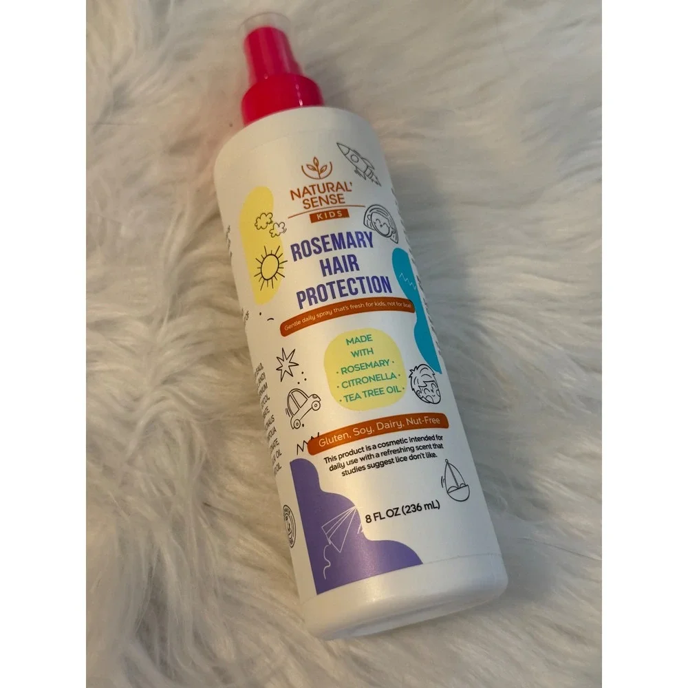 Natural Sense Kids Rosemary Hair Protection Spray 8oz Plant Based Daily Mist